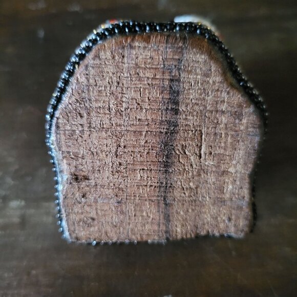 Vintage Small Huichol Beaded Jaguar Head Mexican Folk Art - Picture 9 of 9